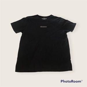 Chipotle restaurant crew member black short sleeve unisex LARGE tee shirt L